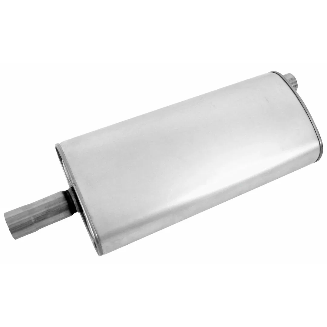 21607 – WALKER EXHST Exhaust Muffler, OE Replacement 11 Inch Width x 5-1/2 Inch Height Oval Aluminized Steel Case Sin...